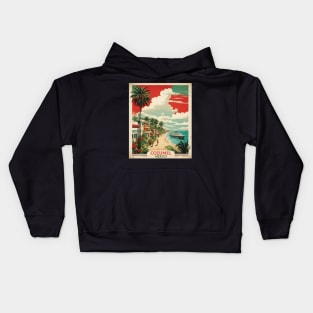 Cozumel Mexico Vintage Poster Tourism Kids Hoodie